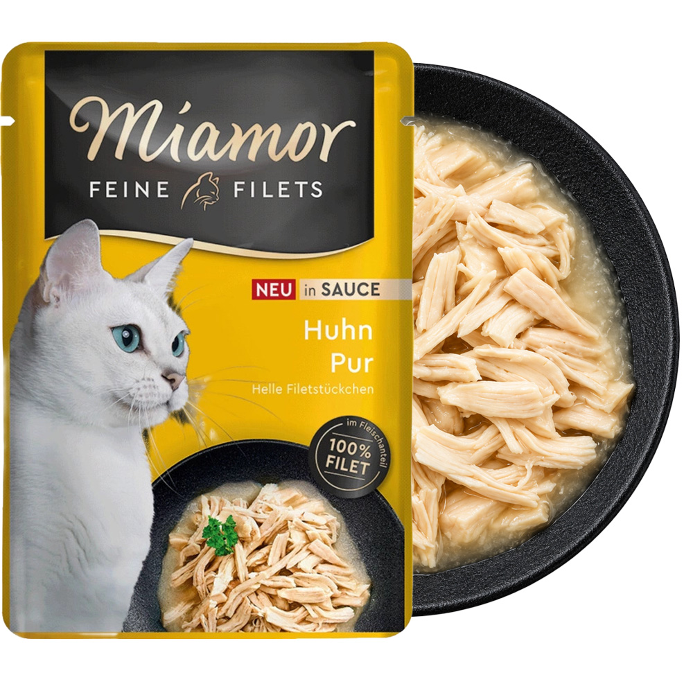 MIAMOR Feine Filets Kurczak w Sosie Karma Mokra dla Kota Saszetka 6x100g